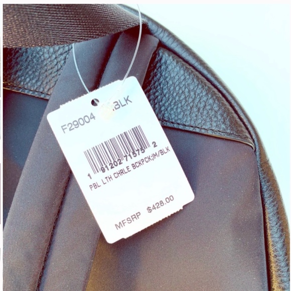 NEW Coach Charlie Backpack Black Pebbled Leather - Picture 7 of 8